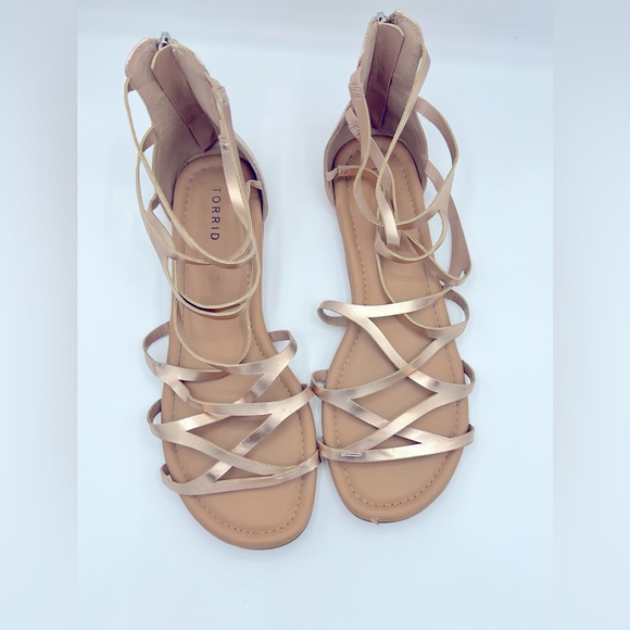 torrid Shoes - Torrid Rose Gold Cleopatra Sandals 12W